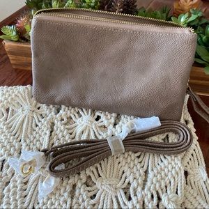 3/$20[Unbranded] Small leather wallet/clutch/crossbody
